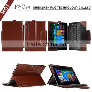 For Microsoft Surface Pro 4 Leather Keyboard Portfolio Stand Cover Case thumbnail-1