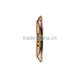Ultra-thin Rose Gold Ronda Movement Men Leather Watches, Minimalist Style Fancy Men's Watches thumbnail-3