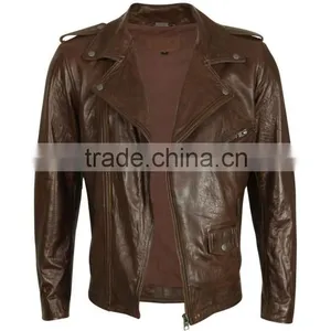 Custom Made Trendy Fashion Office Style Leather Jacket Men In Latest Design thumbnail-1