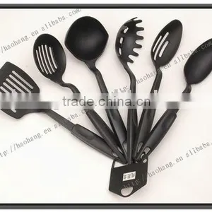 Hot Sale 6pcs Black Nylon Cooking Utensils, Kitchen Utensils and Their Uses thumbnail-1