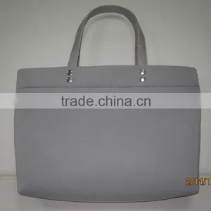 2015 Fashion PU Handle Neoprene Lady Bag thumbnail-1
