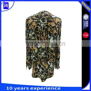 100% Silk CDC Printed Shirt Blouse for Lady's Women Classic Long Sleeve Casual Fit thumbnail-2