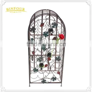Decorative Rack Metal Wall Mounted Wine Bottle Holder thumbnail-4