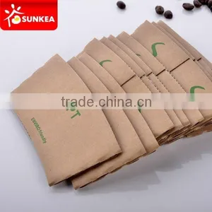 Printed Kraft Hot Coffee Cup Sleeves, Cup Wraps in China Quality Choice thumbnail-1