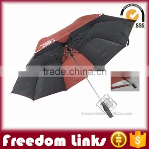 High Quality Reflective 2 Fold Umbrella Customized Logo thumbnail-2