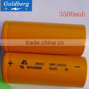 Premium Original Mnke Wholesale Mnke 26650 Battery Mnke Imr 26650 3.7v 3500mah High Drain Battery for Power Tools thumbnail-1
