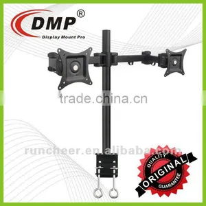 LCD482-D VESA Desktop Mount C- Clamp LCD Monitor Arm for Dual Monitors thumbnail-1