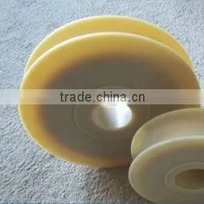 Custom Nylon PA6 Polyamide Plastic Pulley Wheels as per Drawing or Sample thumbnail-1