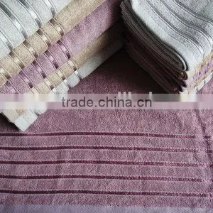 Cheap Cotton Solid Color Bath Towel Bamboo Fibre Towel thumbnail-1
