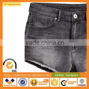 Wholesale Cheap Price Sexy Low-Rise Short Denim Shorts For Women thumbnail-4