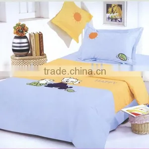 Orange Twin Cotton Embroidery 100% Cotton Crib Bedding Set thumbnail-1