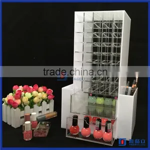 2016 China Manufacturer Acrylic Lipstick Holder With 2 Drawers / Rotating Spining Acrylic Lipstick Tower thumbnail-2