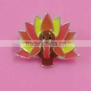 Stock Halloween 23*20m Enamel Turkey Button With Slider(BTN-5493) thumbnail-1