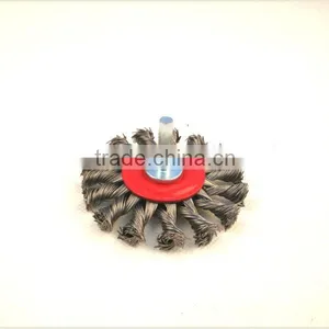 Twist Knot Wheel Brushes, With Shank, Diameter 75mm or 3" thumbnail-1