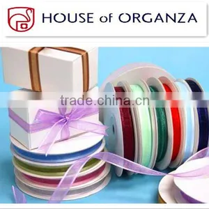 Colorful Polyester/Nylon Organza Ribbon for Gift Decoration thumbnail-1