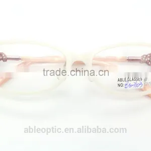 Lady Crystal Rhinestone Fashion Design Acetate Hand Made Spectacles Optical Frames Eyewear Eyeglasses thumbnail-4