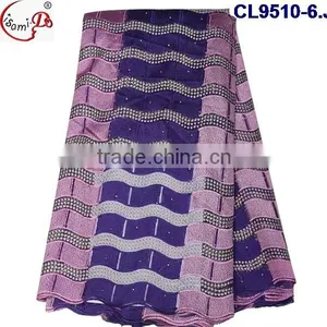 CL9510 Muti Color African French Lace High Quality African Embroidery Tulle Lace Fabric thumbnail-5