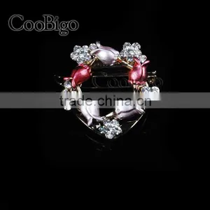 Fashion Jewelry Charming Lily Flower MC STONE Brooches Pin Women Gift Corsage Dresses Hijab Scarf Apparel Promotion Accessories thumbnail-2