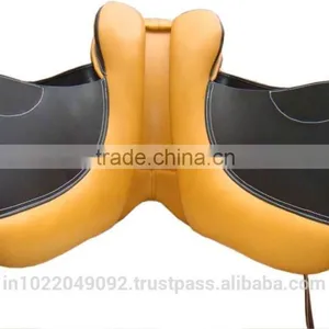 Leather Covered Dressage Saddle With Flexi Plastic Saddle Tree thumbnail-2