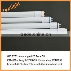 Ra>80 130LM/W 300 Beam Angle LED Lamp T8 4foot 16W 18W 20W thumbnail-5