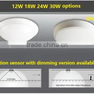 12w Led Oyster Bulkhead Light With Motion Sensor Ceiling Light Quality Choice thumbnail-2