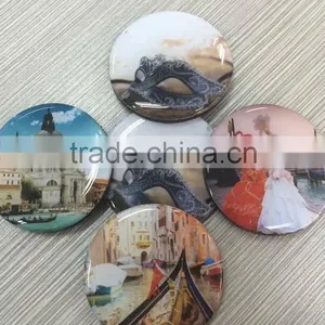 Circle Shape Custom Colorful Cartoon Epoxy Sticker for Home Decoration thumbnail-1