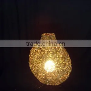 Modern Cane Table Lamp With On/off Switch on Cable thumbnail-4