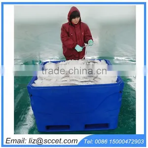 Roto-molded Fish Moving Bins Fish Bins for Transporting Fish Transport Bins for Frozen Products thumbnail-4