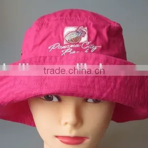 100% Cotton High Quality Embroidery Girl Bucket Hat,wide Brim Bucket Hat thumbnail-1