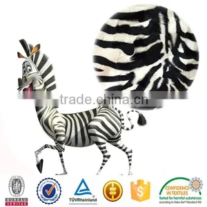 Polyester Animal Skin Print Zebra-stripe Tiger Stripe Style Kurti Velvet Designs Micro Velboa Fabric thumbnail-1
