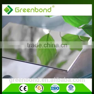 Mirror Aluminum Plastic Composite Wall Panel for Bathroom Decoration thumbnail-1