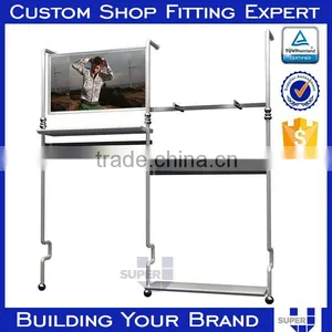 Steel Shelving Photo Exhibition Stands Display With Shop Fitting Hooks thumbnail-5