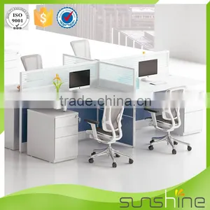 Modular Office Furniture 4 Person Workstation Desk Partition Staff Room thumbnail-4