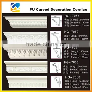 Polyurethane Carved Corner Cornice for Home & Interior Decoration thumbnail-6