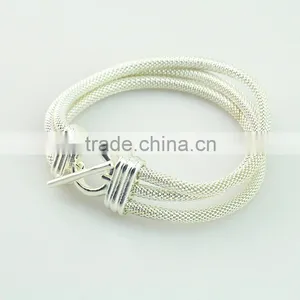 China Factory Sterling Silver Custom Personalized Charms Bangle Bracelets thumbnail-3