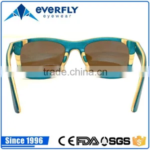 High Quality FDA Wholesale Mirror Lens China Bamboo Polarized Sunglass 2015 Custom Logo thumbnail-3