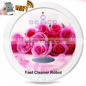 Newest WIFI Smartphone App Control Wet and Dry Mopping Robot Tolmuimeja / Hoover Vacuum Cleaner thumbnail-5