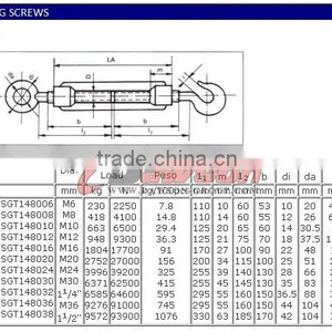 Eye and Hook Standard Din 1480 Turnbuckle thumbnail-5
