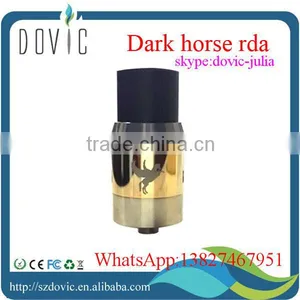 1:1 Atomizer Dark Horse Rda Clone Stainless/black/golden Dark Horse Rda thumbnail-1