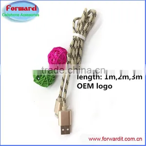 Newest Hot Selling Usb2.0 Aluminum Braided Rapid Charge Micro v8 Cable ,quick Fast Charge Usb v8 Cable thumbnail-3