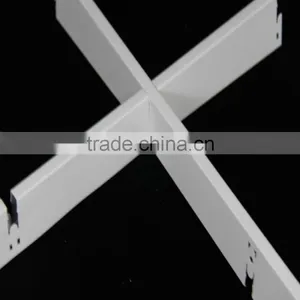 White Color Metal Building Materials of Grid Ceilings thumbnail-1