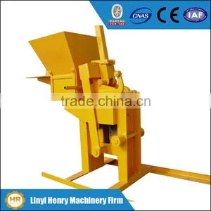 QMR2-40 Henry Manual Soil Interlocking Brick Machine, High Output Red Clay Block Machine for Small Scale Production thumbnail-1