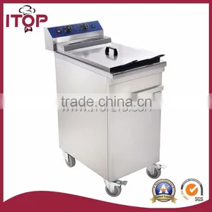48L Stainless Steel With Cabinet Electric Fryer thumbnail-1