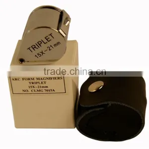 Fable Customized LOGO 10X,15X,20X Gem and Jewelry Loupe With Leather Bag Packing thumbnail-3