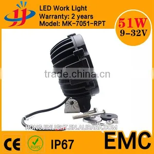 China Top Selling Spot Led Lights Outdoor Led Light 4x4 Led Headlight 51w for Offroad Jeep SUV Supplier's Choice thumbnail-2