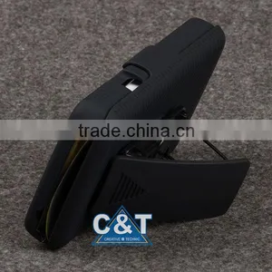 C&T Rubberized Kickstand Case Belt Clip Holster Combo For Lg L50 thumbnail-2