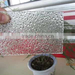 Clear Color Flora Diamond Nashiji Patterned Glass for Building Usage thumbnail-3