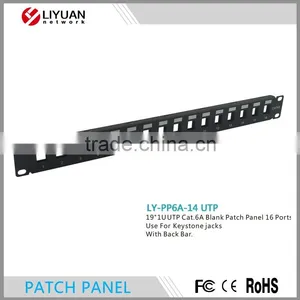LY-PP6A-14 19"1U UTP Cat.6A 16 Port Blank Patch Panel thumbnail-5