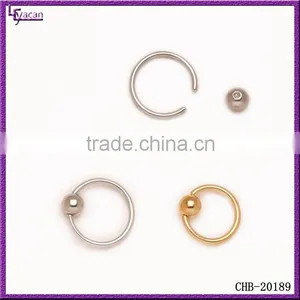Fashion Wholesale Errings Tragus Helix Lip Septum Piercing Closure Captive Bead Ring thumbnail-1
