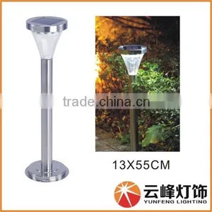 Stainless Steel 13 LED Solar Garden Bollard Light PIR Motion Sensor thumbnail-1